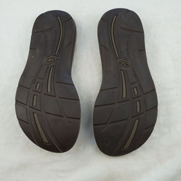 Chaco Brown Leather Flip‎ Flops Sandals Women 6 Outdoor Comfort - Picture 6 of 7